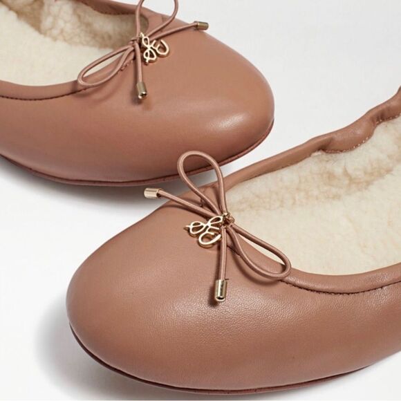 SAM EDELMAN FELICIA BALLET FLAT / FAUX FUR LINING - Picture 1 of 10